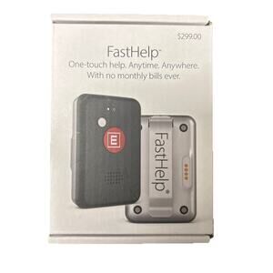 FastHelp Medical Alert Device One-Touch Emergency 911 Cellular No Monthly Bills